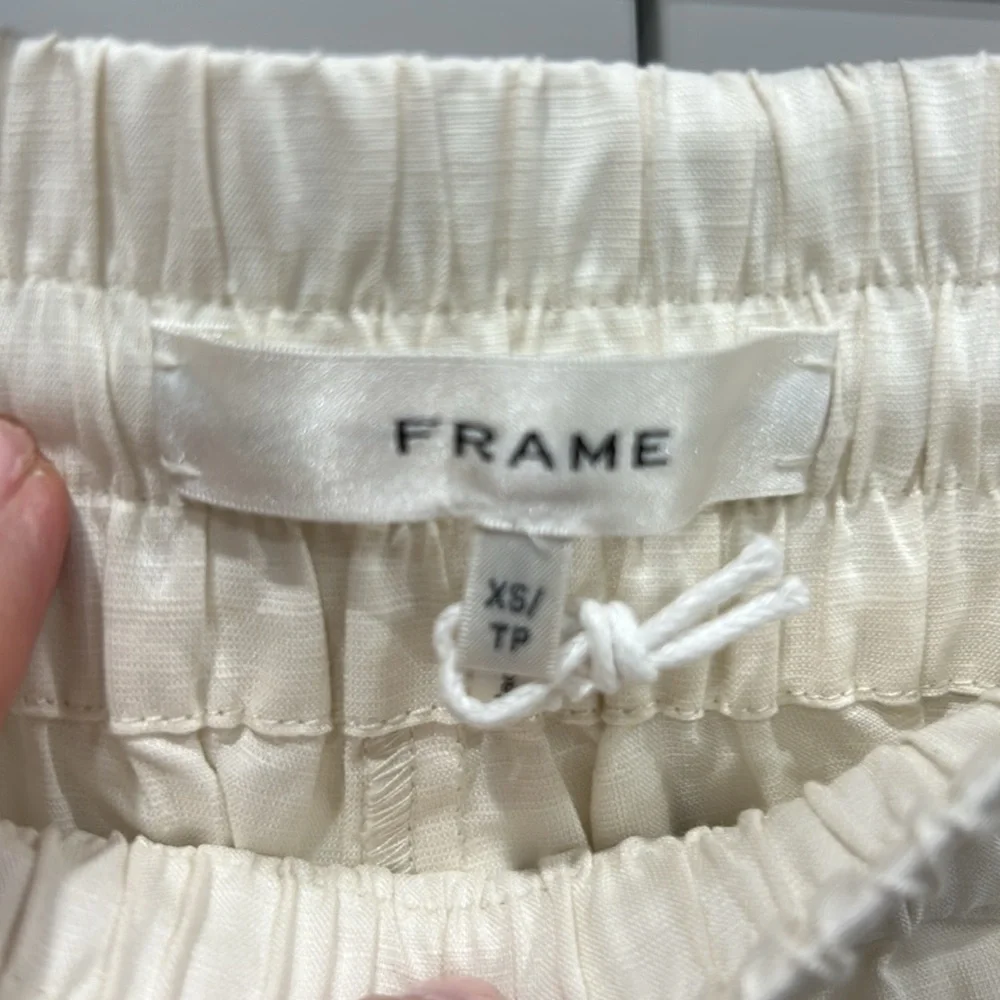 FRAME NEW
Cotton-Linen-Blend Wide-Leg Trousers - Picture 8 of 9